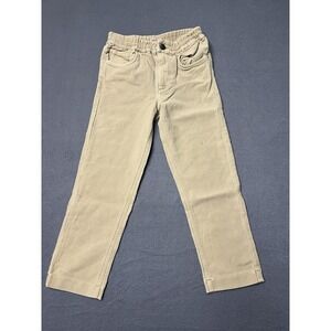 Faherty Stretch Terry Jeans‎ Kids Size 6Y Beige Tan 5 Pkt Design Cotton NWOT